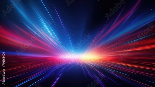 vibrant speed of light spectrum - abstract concept of movement and velocity in vivid neon colors for dynamic backgrounds