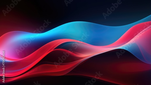 fluid artistic concept with curvy lines in blue and pink - ideal for creative graphic design and abstract art backgrounds