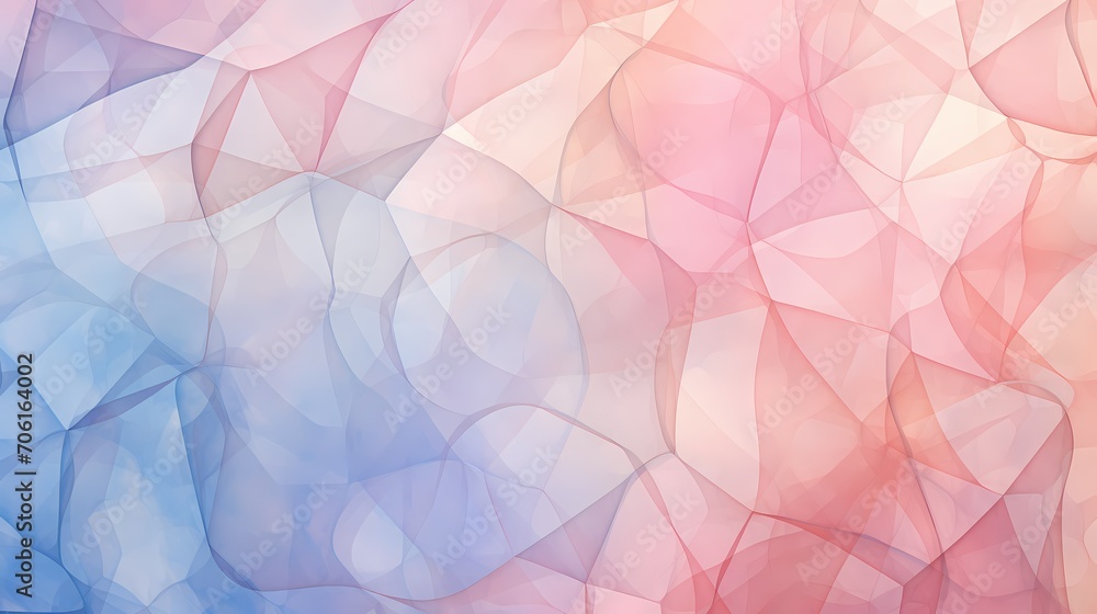 Intricate Voronoi triangulation meets a symphony of pastel tones, creating an ethereal abstract masterpiece in high definition.