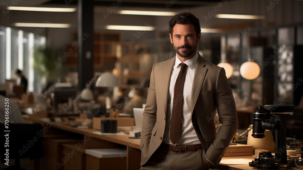 Fototapeta premium businessman in the office