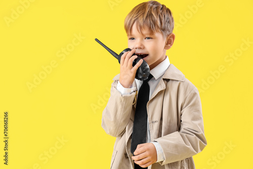 Cute little detective with ...