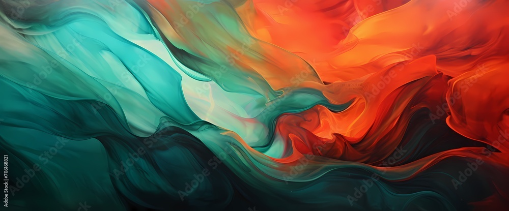 Liquid emerald and fiery crimson intertwining in a dynamic display, creating a vivid abstract masterpiece captured with high-definition precision. Liquid emerald and fiery crimson intertwining in a dynamic display, creating a vivid abstract masterpiece captured with high-definition precision.