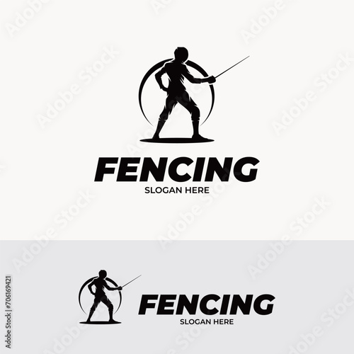 Fencing sport logo design inspiration