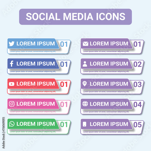 Infographic social Media Banner Templates