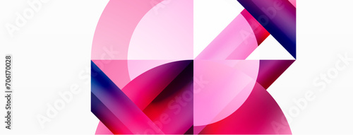 Minimalist marvel - squares and circles unite in harmonious geometry. Muted tones weave serene backdrop where structured tiles form dance of timeless elegance, epitomizing modern simplicity