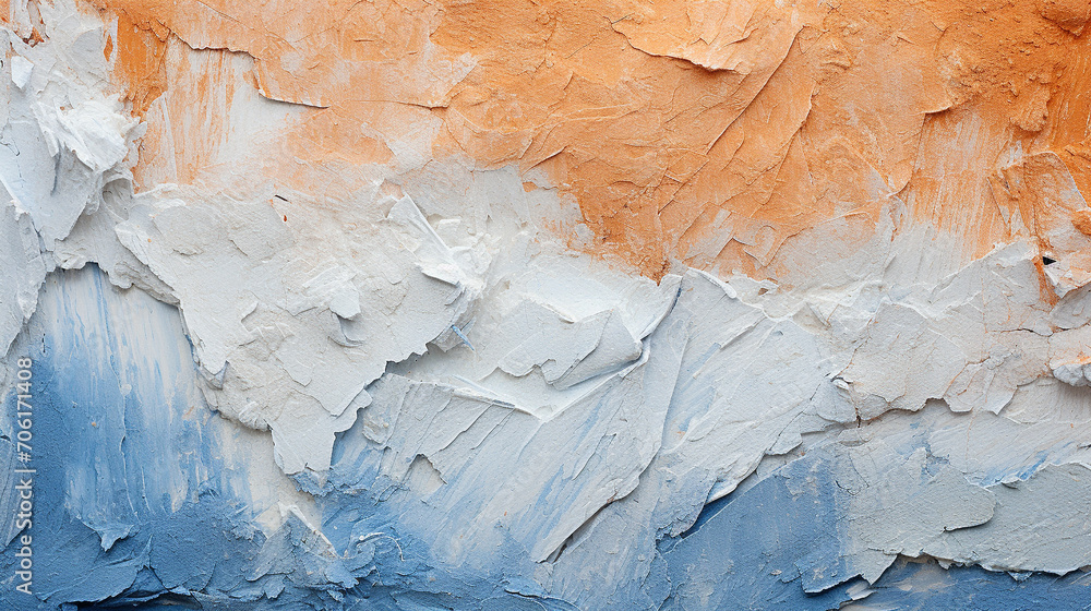 Naklejka premium blue and white painted wall
