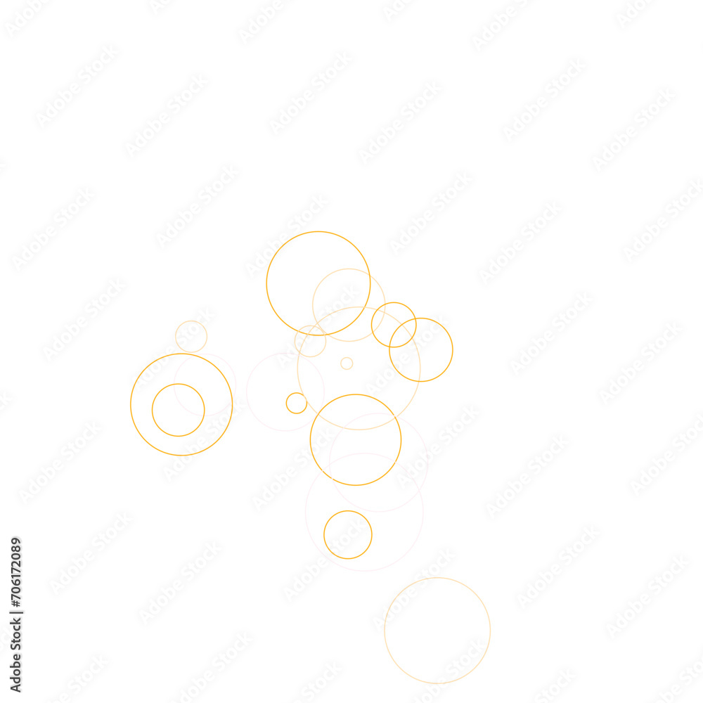 An abstract transparent bubble shape neon circles pattern design element. An abstract transparent bubble shape neon circles pattern design element.
