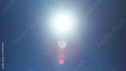 Brightness of the sun decrease with lens flares