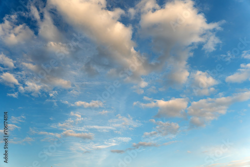 Blue sky background with clouds © diy13