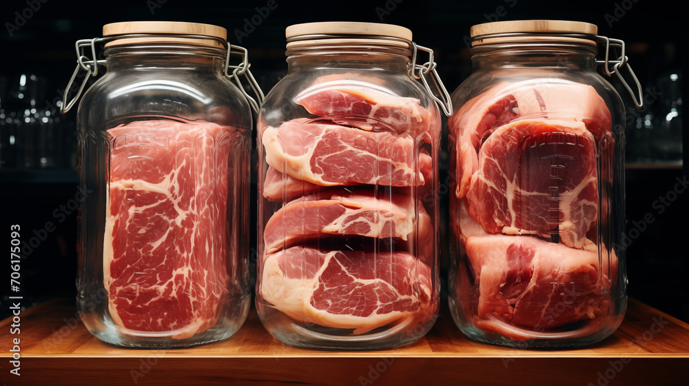 Artificial protein meat grow in laboratory, cell-based synthetic meat Artificial protein meat grow in laboratory, cell-based synthetic meat