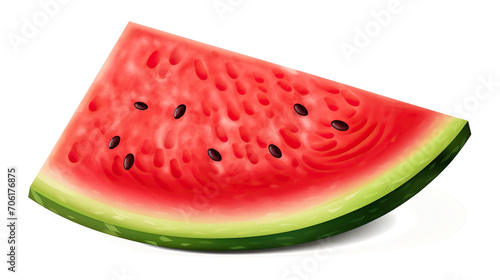 watermelon element in isolated background