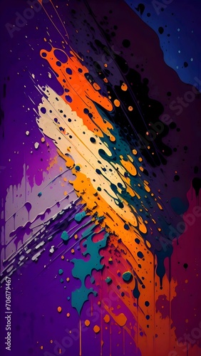 Abstract paint brush background gennerative AI illustrations