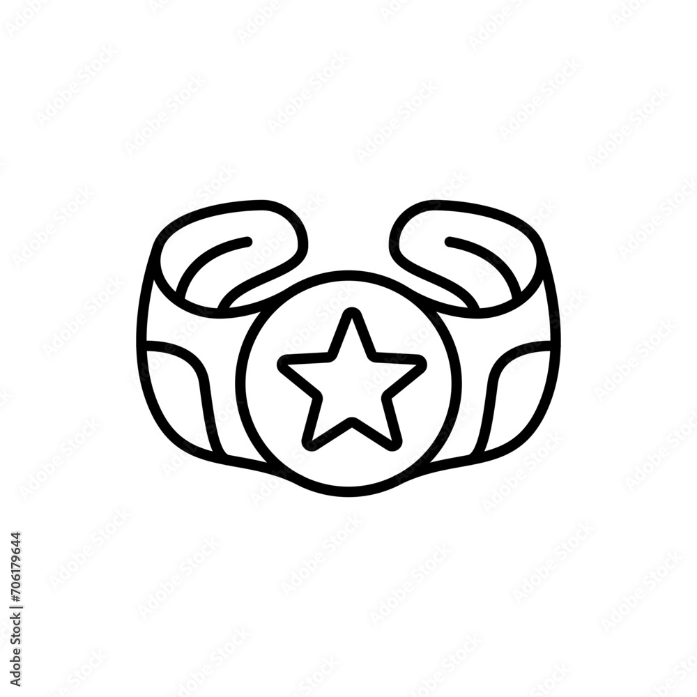 Boxing belt outline icons, minimalist vector illustration ,simple transparent graphic element .Isolated on white background Boxing belt outline icons, minimalist vector illustration ,simple transparent graphic element .Isolated on white background