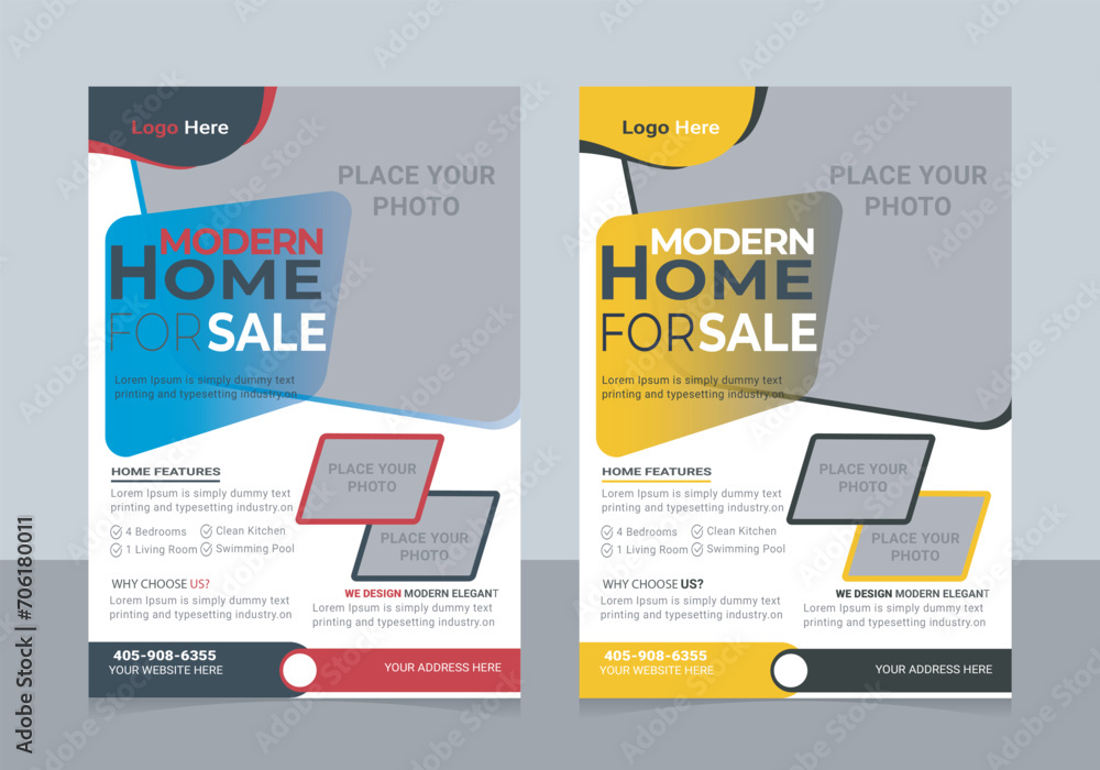 Real Estate Flyer Design, Real Estate flyer template, Flyer Design template, Home Sale Flyer Design