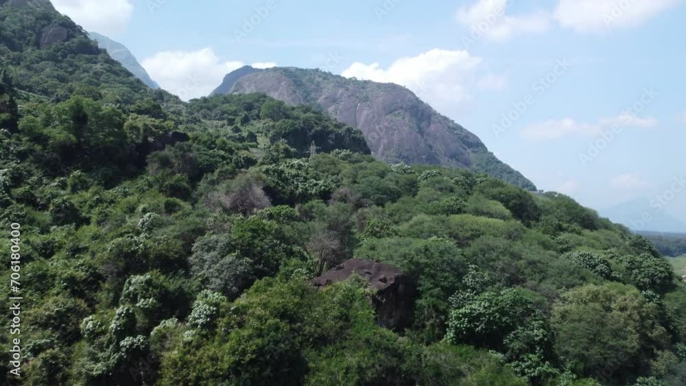 Drone shot of Aliyar Reserve Forest and Anamalai Tiger Reserve, Coimbatore, Tamil Nadu, South India Drone shot of Aliyar Reserve Forest and Anamalai Tiger Reserve, Coimbatore, Tamil Nadu, South India