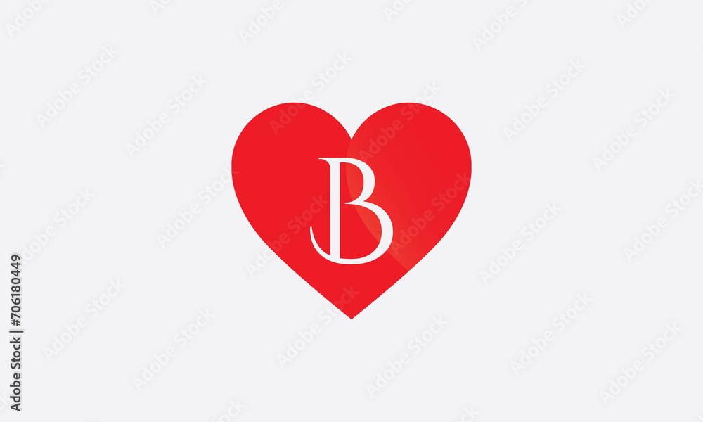 Hearts shape B. Red heart sign letters. Valentine icon and love symbol. Romance love with heart sign and letters. Gift red love Hearts shape B. Red heart sign letters. Valentine icon and love symbol. Romance love with heart sign and letters. Gift red love