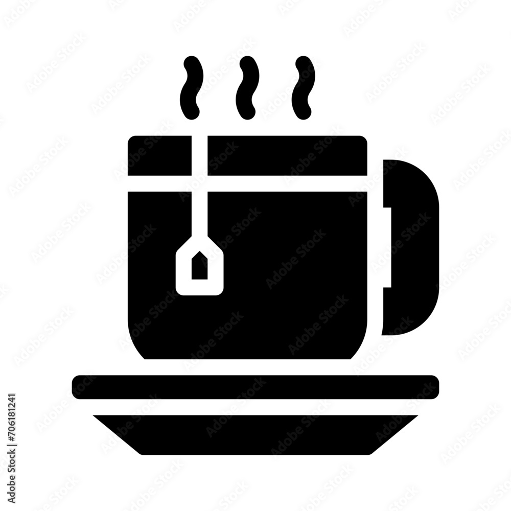 tea glyph icon tea glyph icon