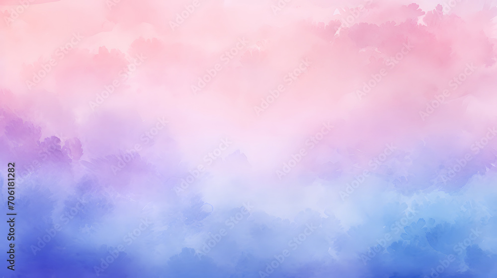 A watercolor background，Blue, purple