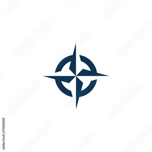 compass house logo design vector free