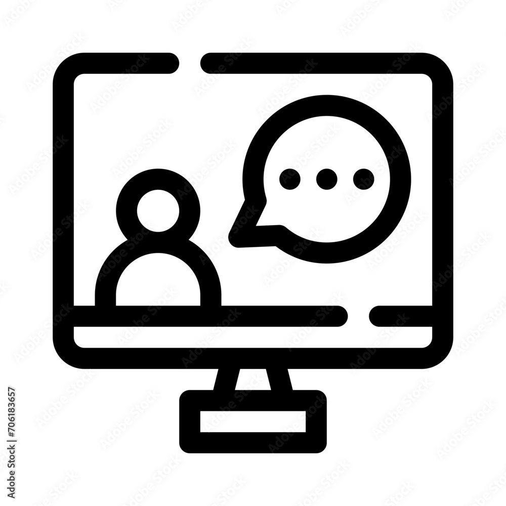 customer line icon customer line icon