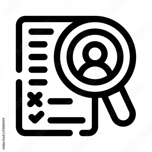 headhunting line icon