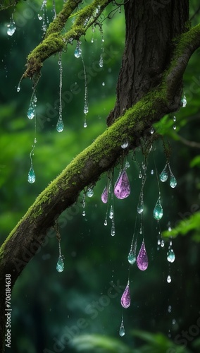 rain drops on a tree © Peshawar