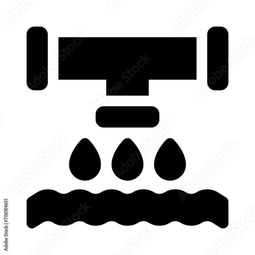 waste water glyph icon