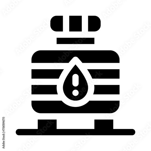 water tank glyph icon