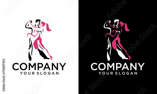 Design of couple dancing tango.