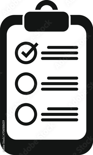 Ballot choice to do list icon simple vector. Democratic state. Voter report