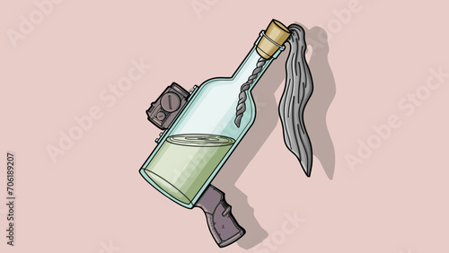 Molotov cocktail bottle tuning gun
