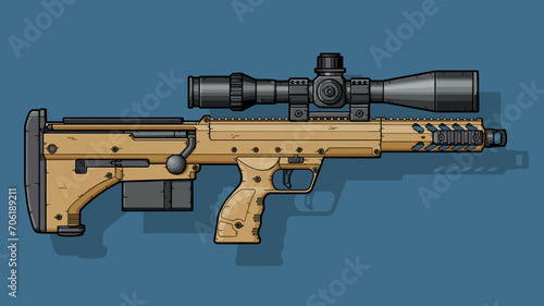 Graphic image of army sniper riffle