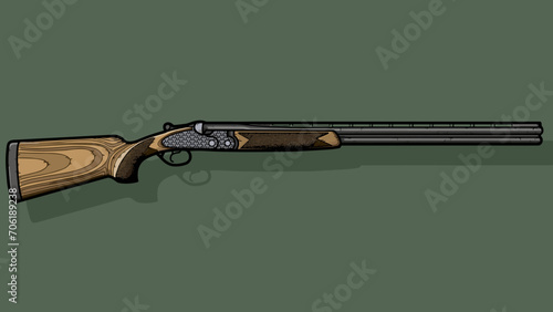 Graphic image of classic hunting gun