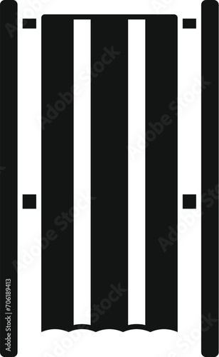 Vote room box icon simple vector. Country poll. Place state voter