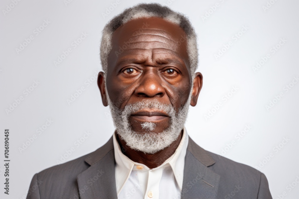 Elderly man serious face portrait Elderly man serious face portrait