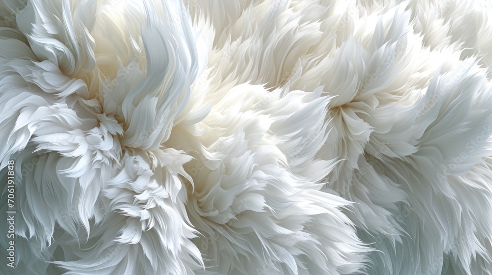 a close up view of a white fluffy animal fur textured with a soft pastel color to the left and right of the image to the right of the top of the image. a close up view of a white fluffy animal fur textured with a soft pastel color to the left and right of the image to the right of the top of the image.