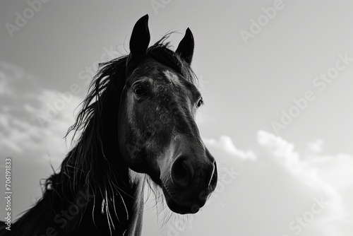 Horse. low angle  © kramynina