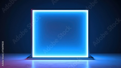 Neon sign RGB color photo illustration mockup template 