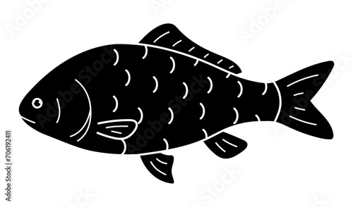 フナのシルエット