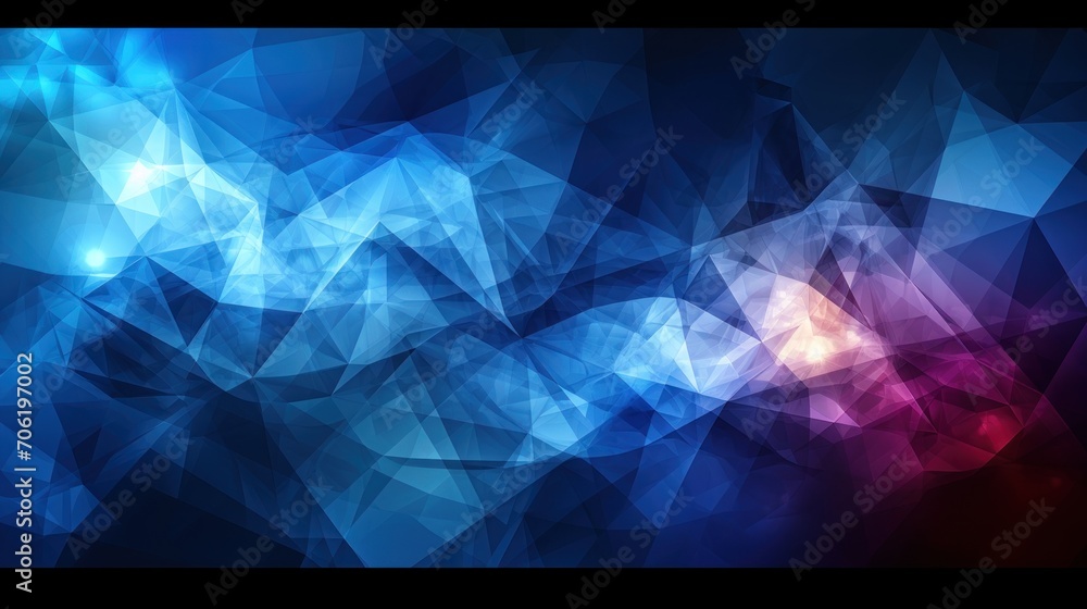  a blue and red abstract background with a blurry image of the light coming from the top of the image.