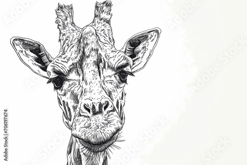 drawing giraffe stroke style