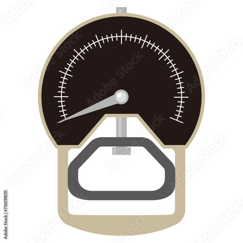 シンプルなアナログ握力計