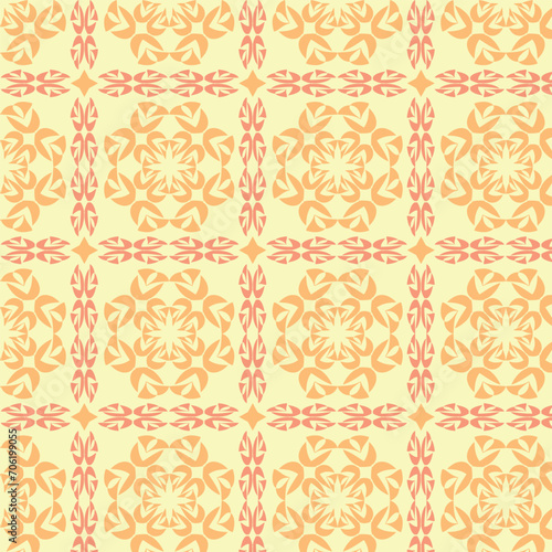 Floral Kaleidoscope: Seamless Abstract Geometry Pattern Design