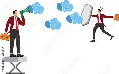 Aggression, Aggression,Speech,Talking,Toughness,Vector, Businessman