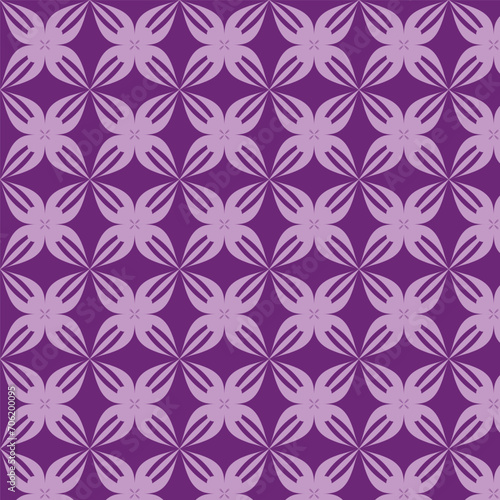 Symmetrical Elegance: Seamless Floral Abstract Pattern Design