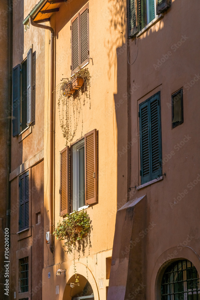 Old houses in Rome, Italy Old houses in Rome, Italy