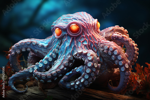 Octopus is angry