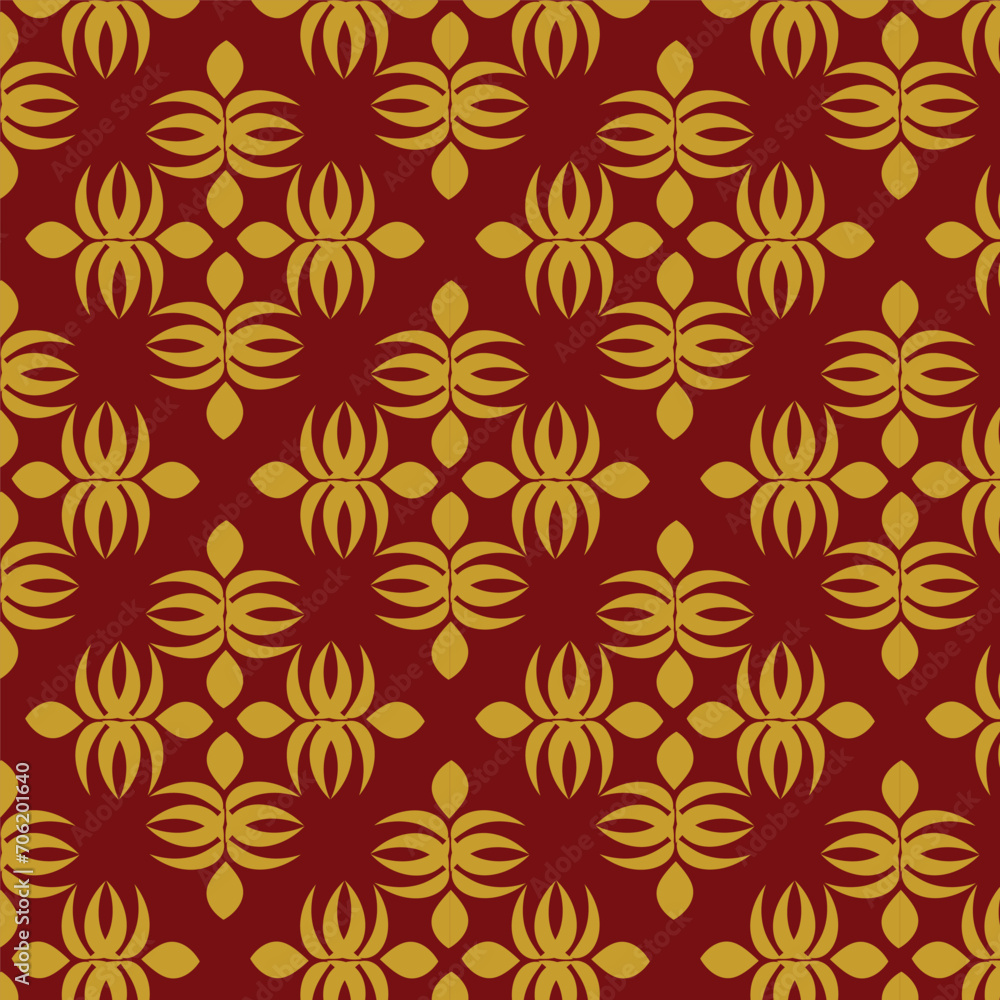 Seamless Blossom Harmony: Geometric Floral Abstract Pattern Design Seamless Blossom Harmony: Geometric Floral Abstract Pattern Design