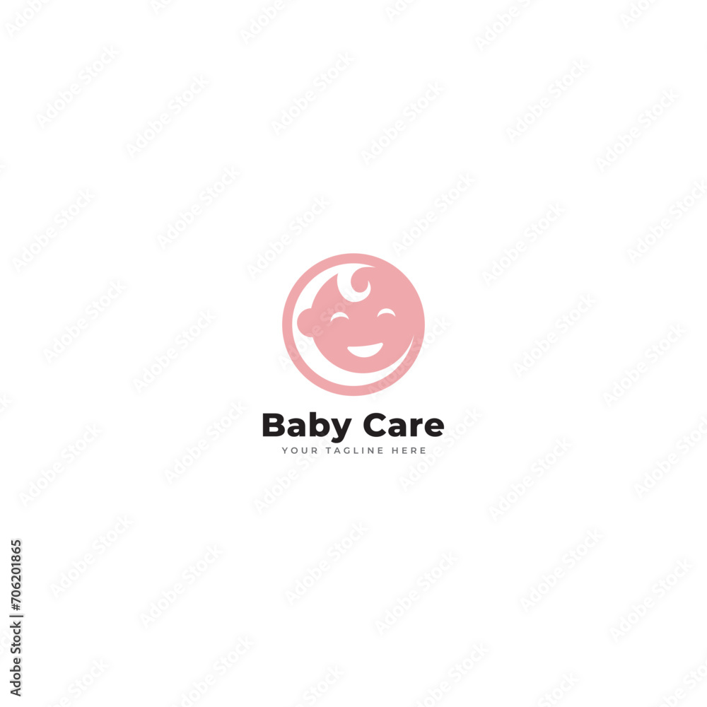 Mother and baby icon logo design vector template.