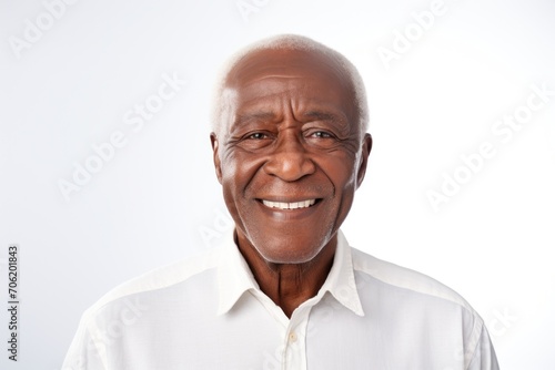 Elderly man smiling happy face portrait